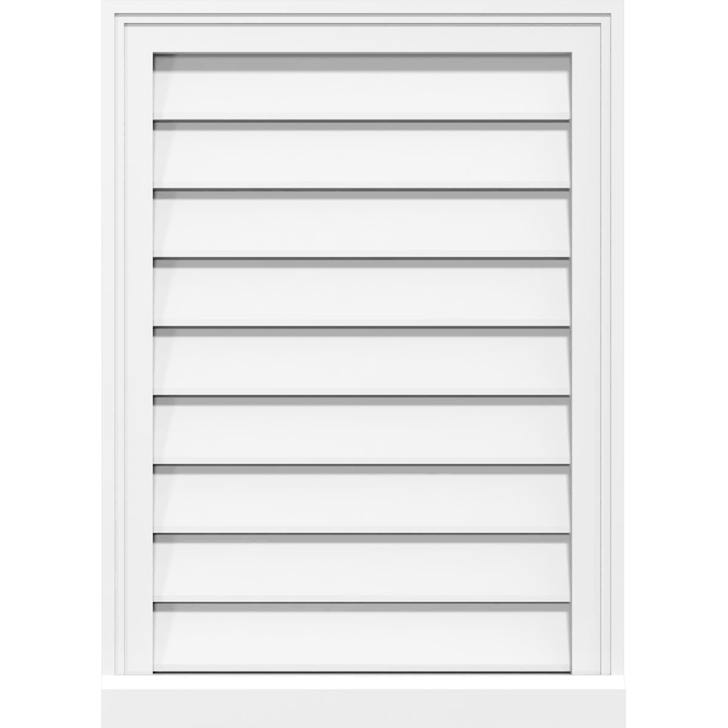 40x22W x 42x22H PVC Gable Vent with Brickmould Q158