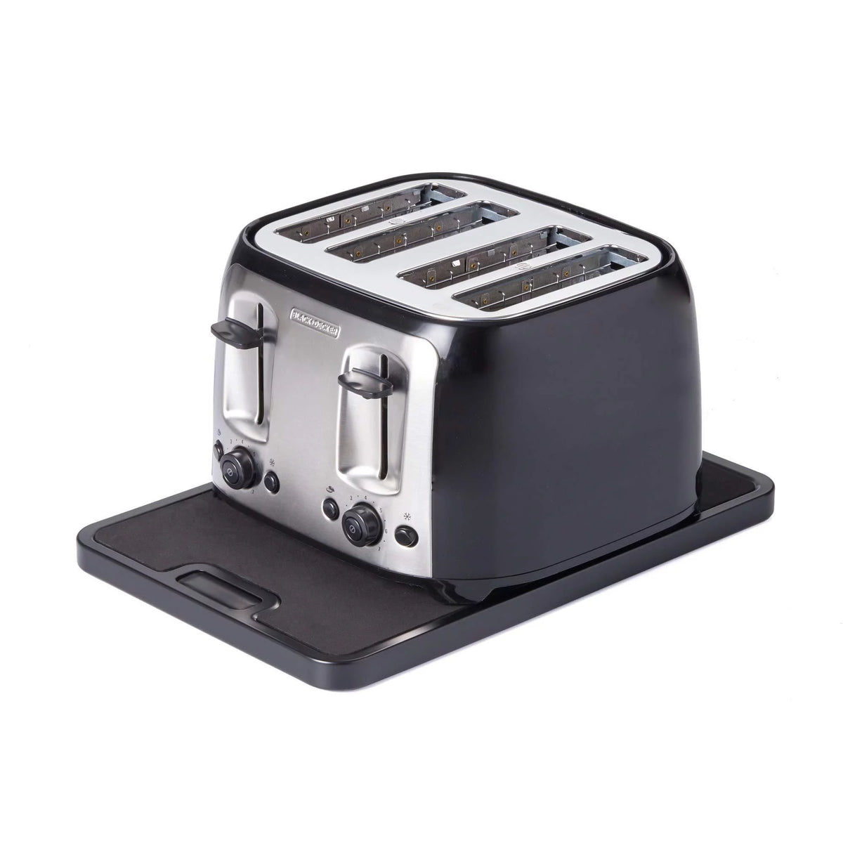 Black Appliance Rolling Tray F7821