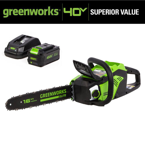 16 in. 40V Cordless Brushless Chainsaw with 6.0 Ah Battery and Charger O59579