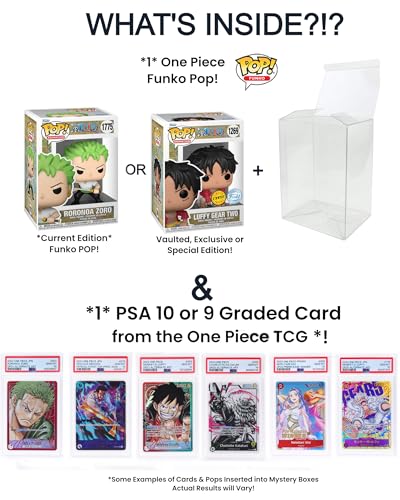 One Piece PSA Graded Card & Funko Pop Mystery Gift Box H673996