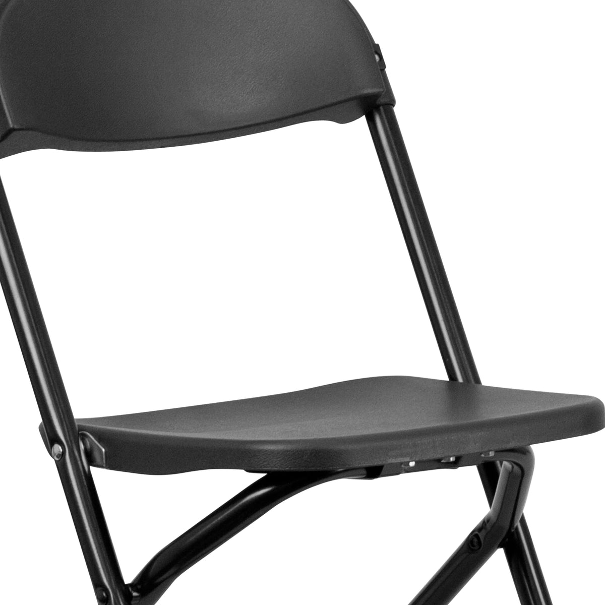 Black Plastic Folding Chair H10242