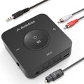 Bluetooth Transmitter Receiver for TV, Optical Digital Toslink, 3.5mm AUX, RCA, Pack of 2 D9937
