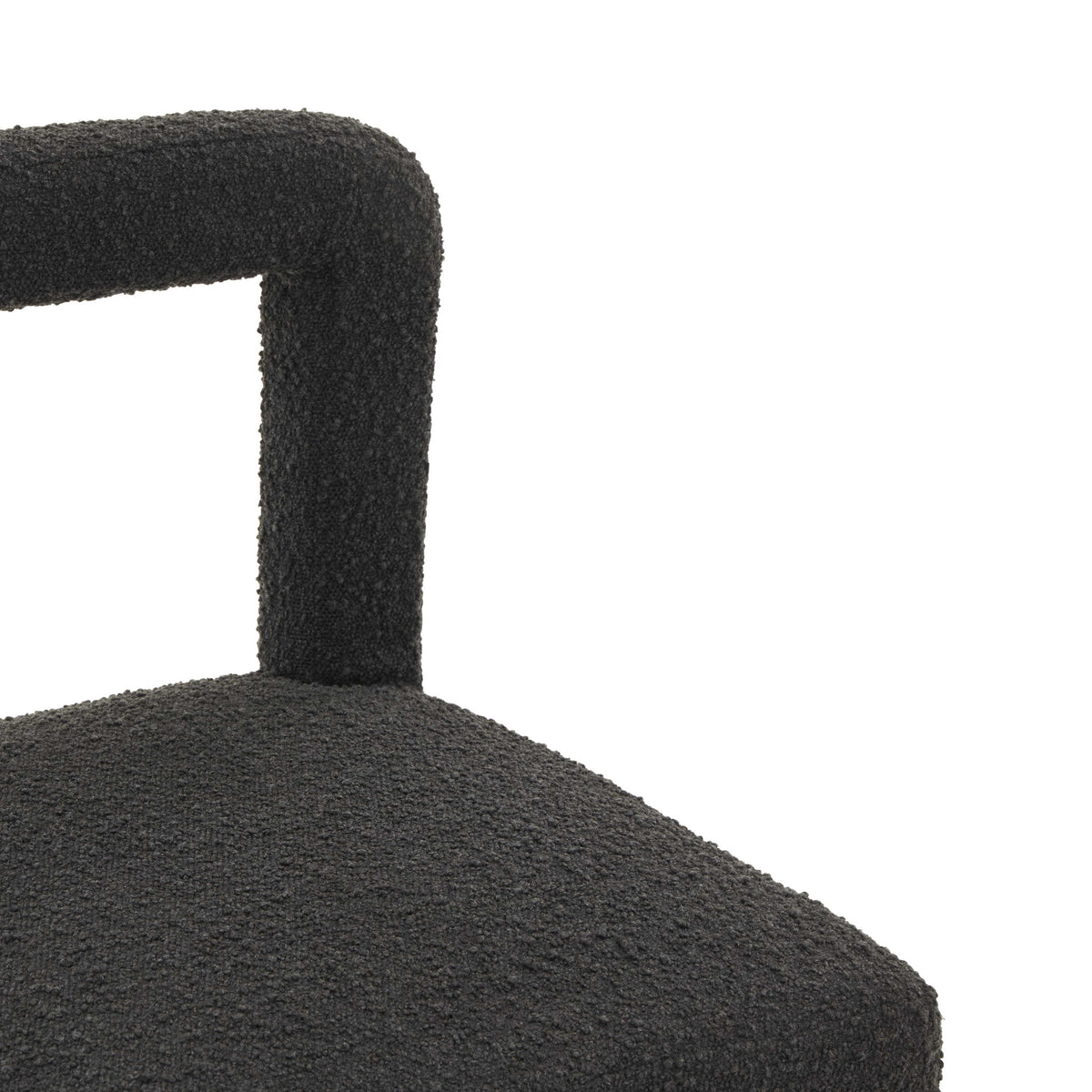 Black Boucle Dining Chair E8148