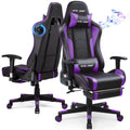 Purple Gaming Chair with Speakers and Footrest H55567