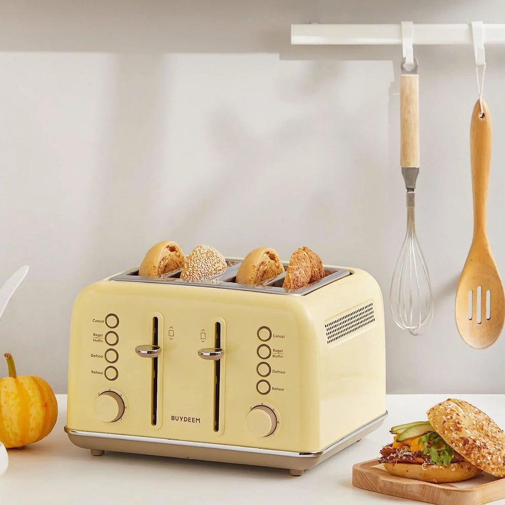 4-Slice Toaster, Extra Wide Slots, Mellow Yellow O39262