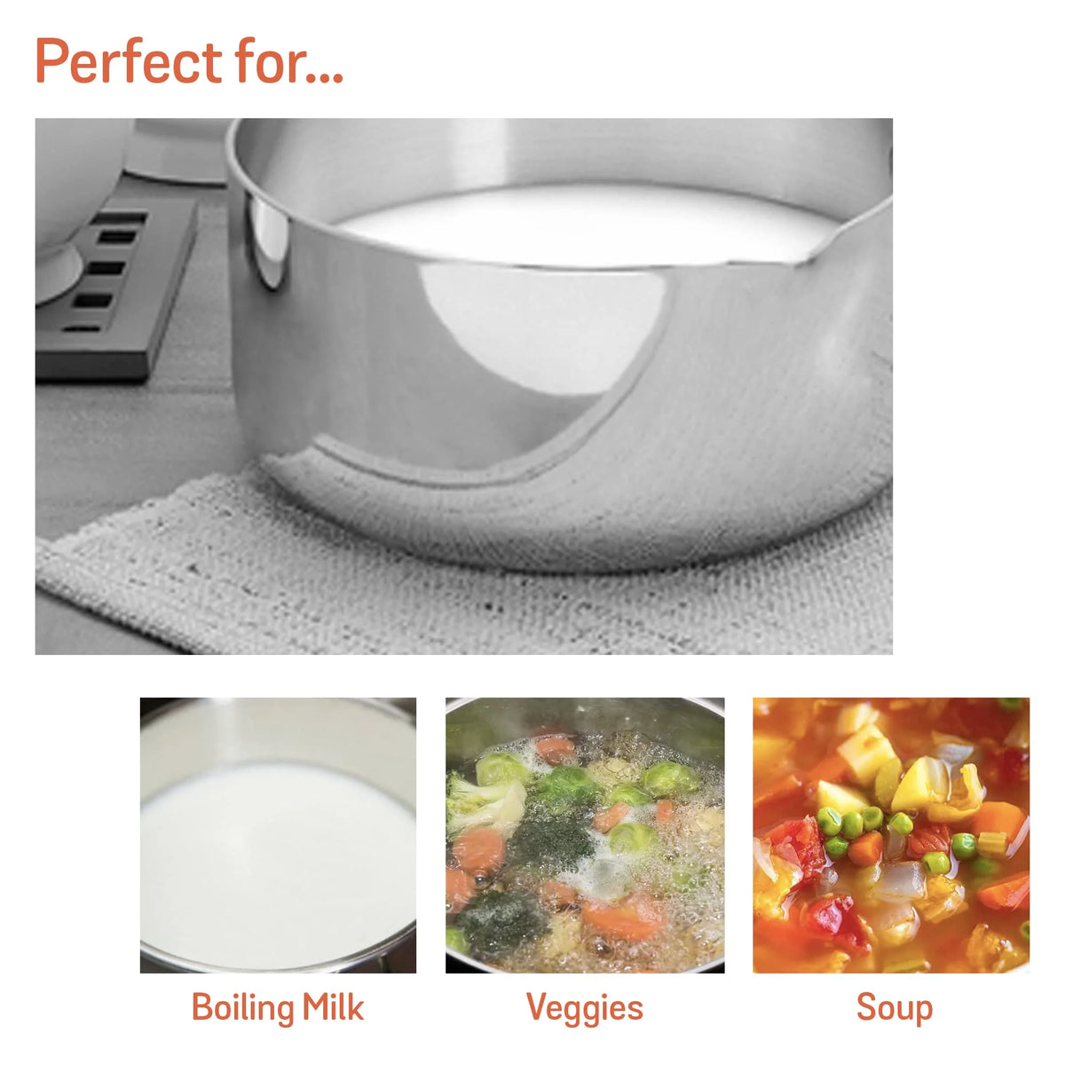 14Cm Stainless Steel Triply Milkpan D93854