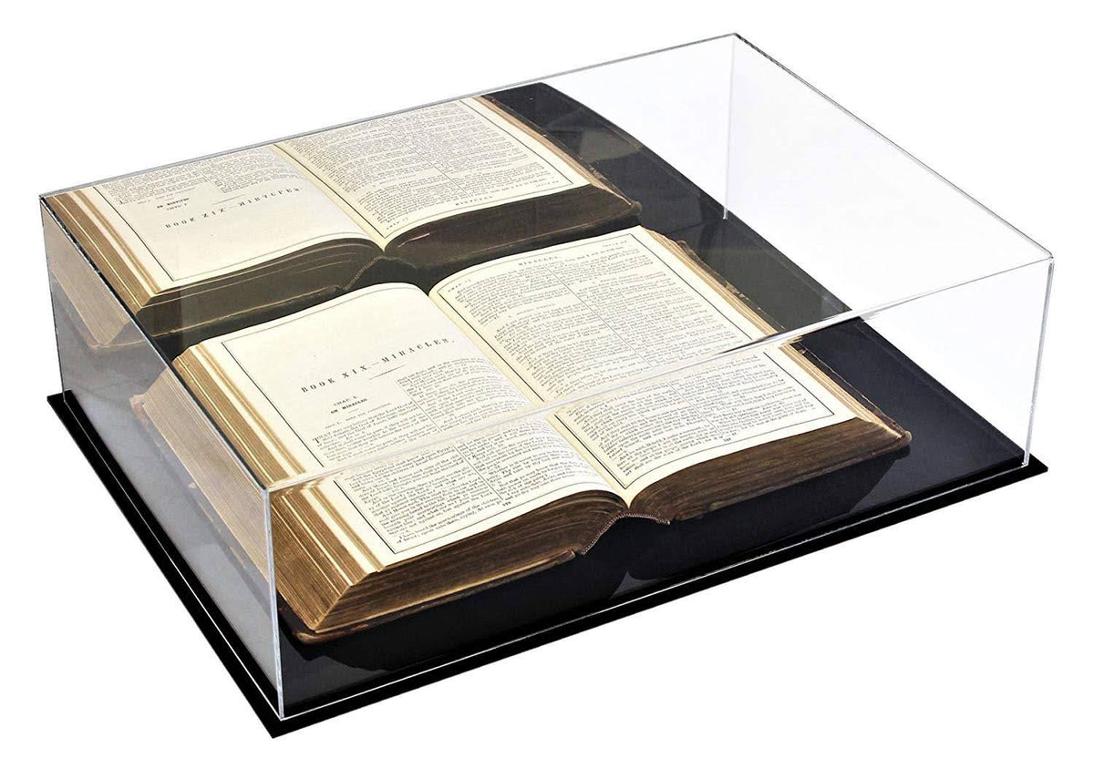 Clear Acrylic Book Display Case Q66647