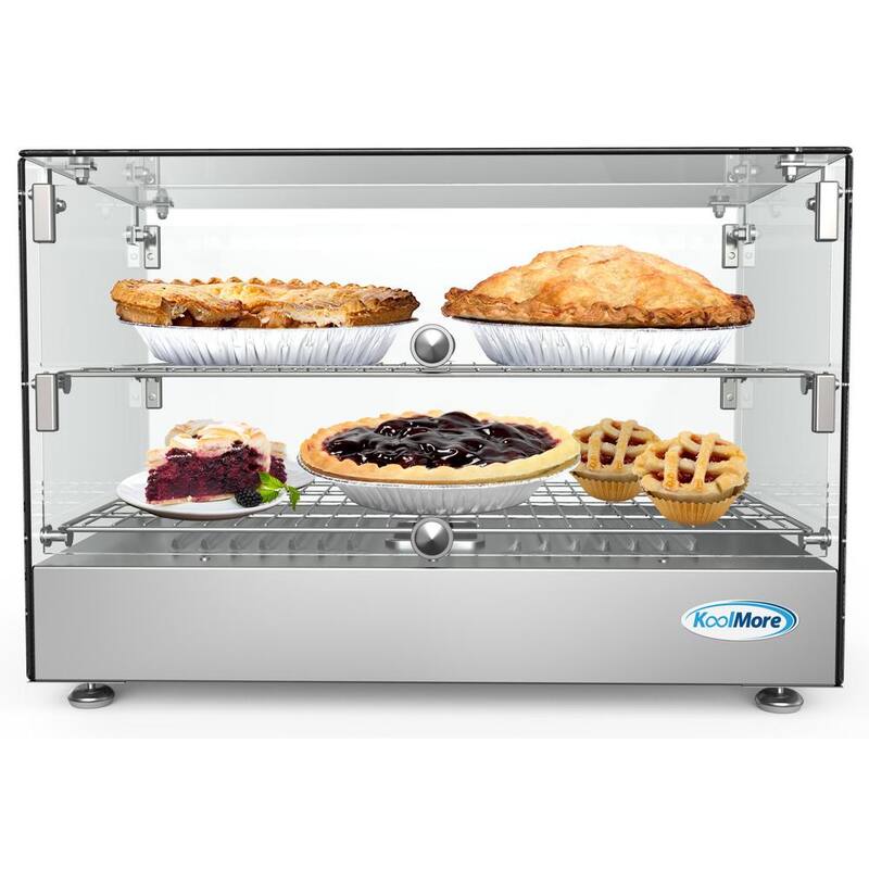Countertop Commercial Food Warmer Display Case in Stainless Steel L8405