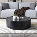 Black Faux Marble Round Coffee Table H564