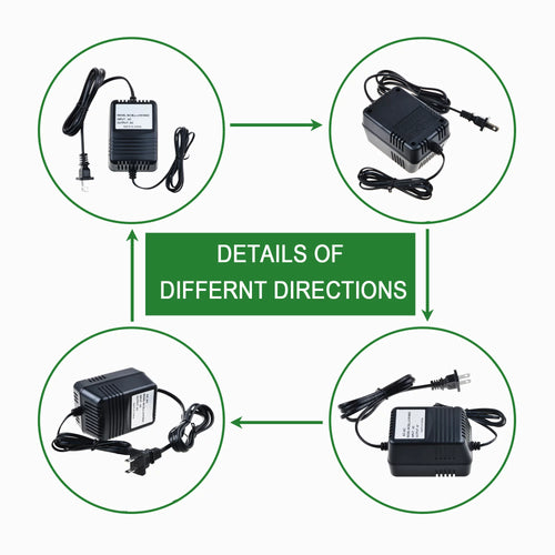 12V AC/AC Adapter Power Supply Charger with Barrel Round Plug Tip H96303