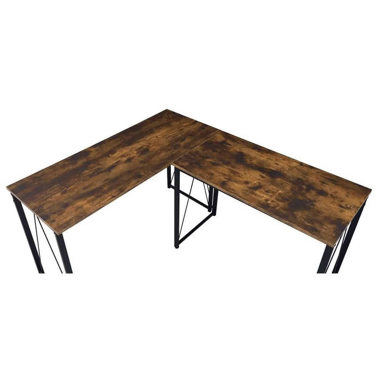 Weathered Oak and Black Wood Writing Desk N353128