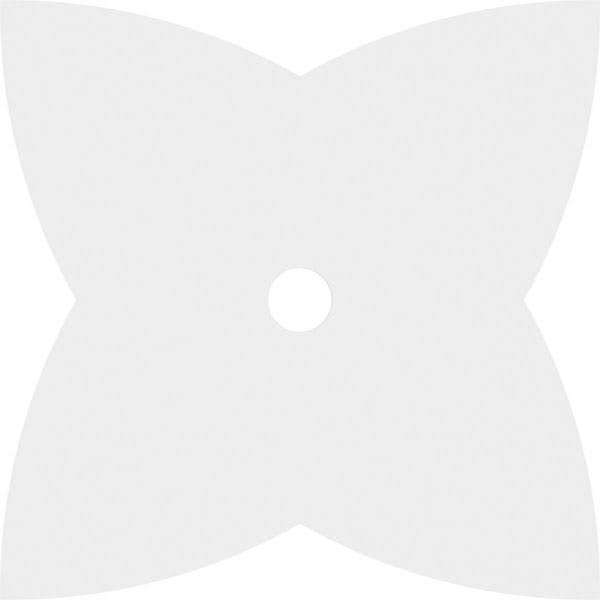 28 inchod x 3 inchid x 10 1/2 inchc x 1 inchp PVC Ceiling Medallion L163