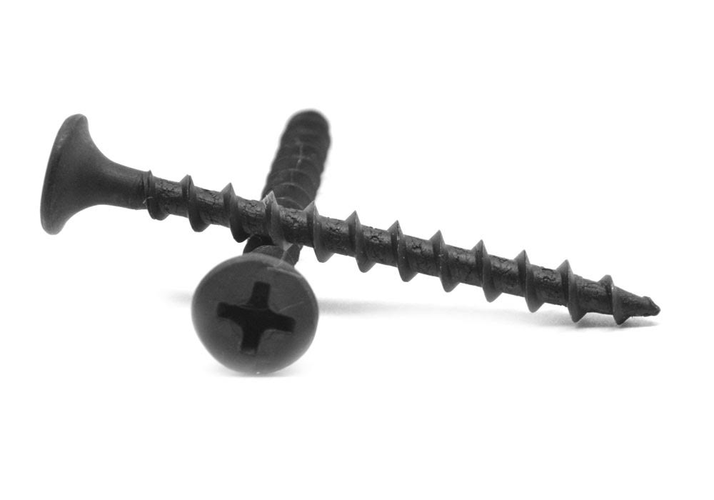 #10 x 3 1/2 Coarse Thread Drywall Screw Phillips Bugle Head Black Phosphate 500 Pk X71051