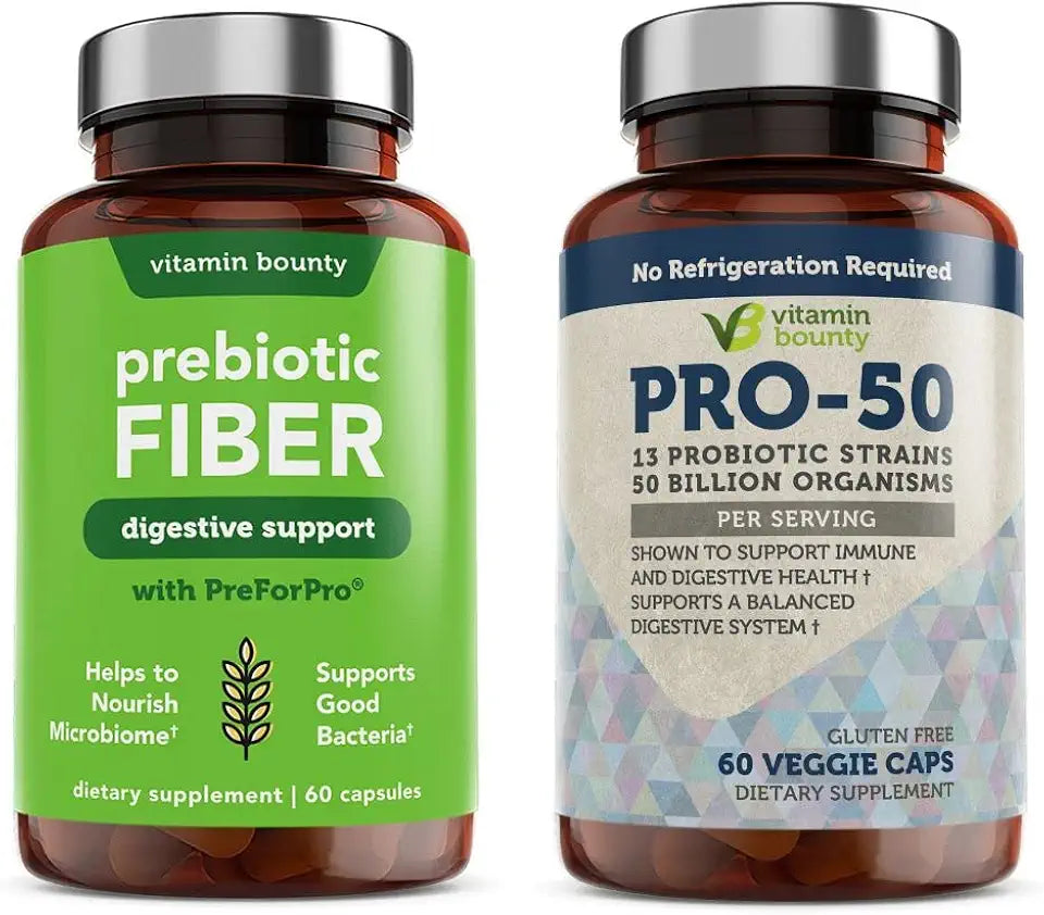 Probiotics and Prebiotic Fiber Digestive Support V773235