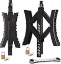Black Metal Wheel Chock Stabilizer 2 Packs Y386583
