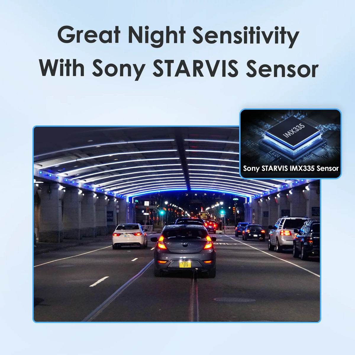 2K 1440P 60FPS + 1080P 30FPS Dashcam Front and Rear M597