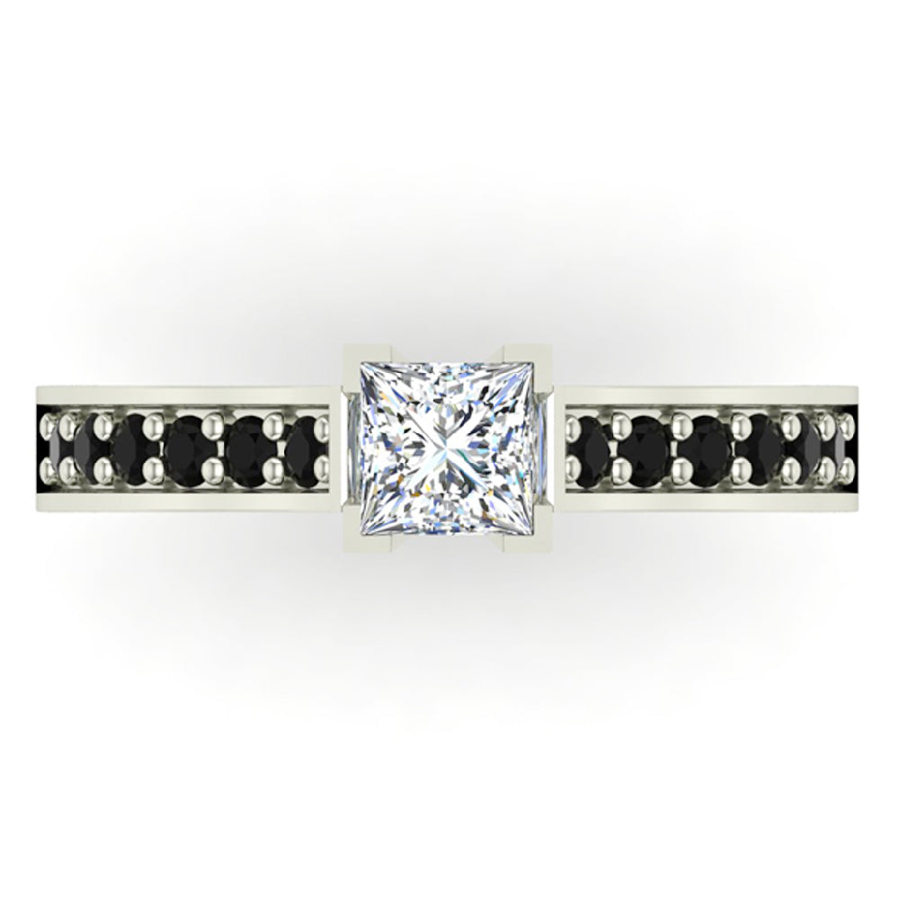 3/4 CT TW 14K White Gold Black Diamond Ring P315831