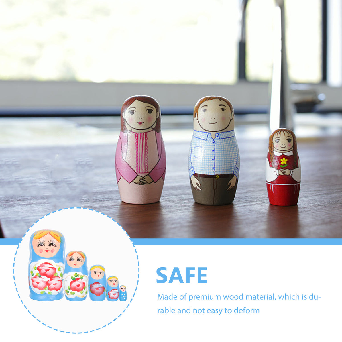 Matryoshka Wooden Dolls X417