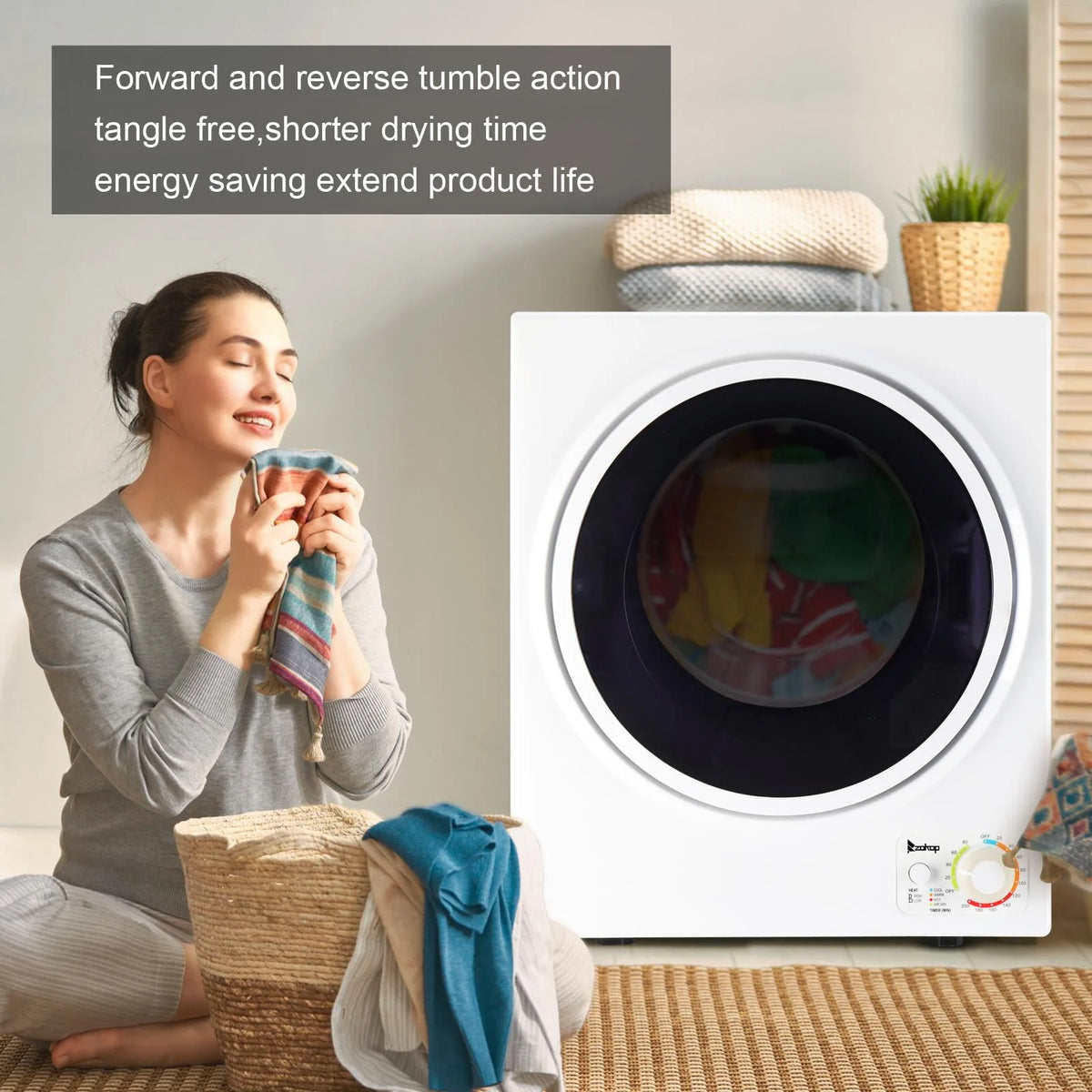 Portable 1.6 cu ft Compact Electric Dryer A720373