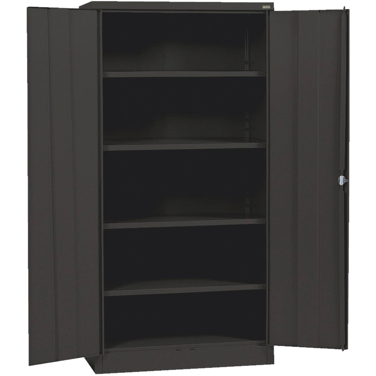 Tall Black Storage Cabinet E10713