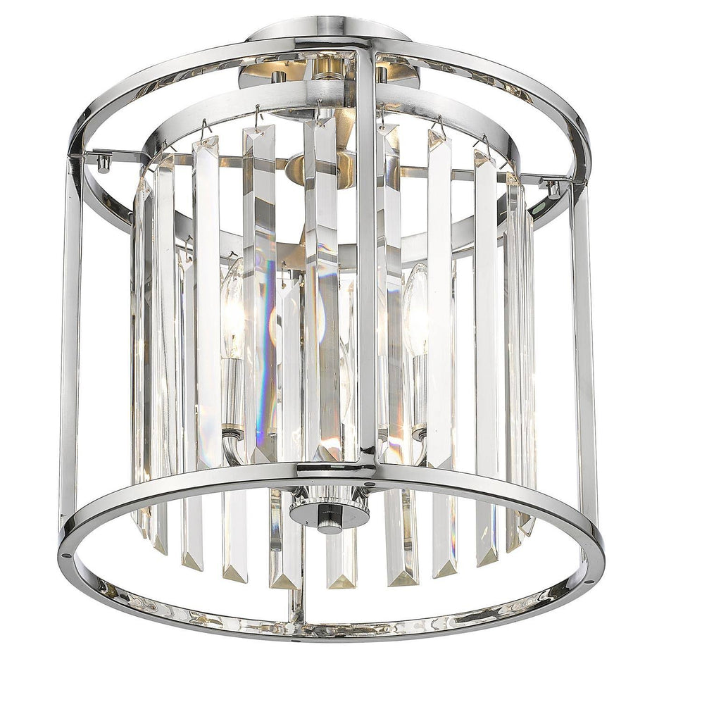 Chrome 3 Light Semi Flush Mount I26310