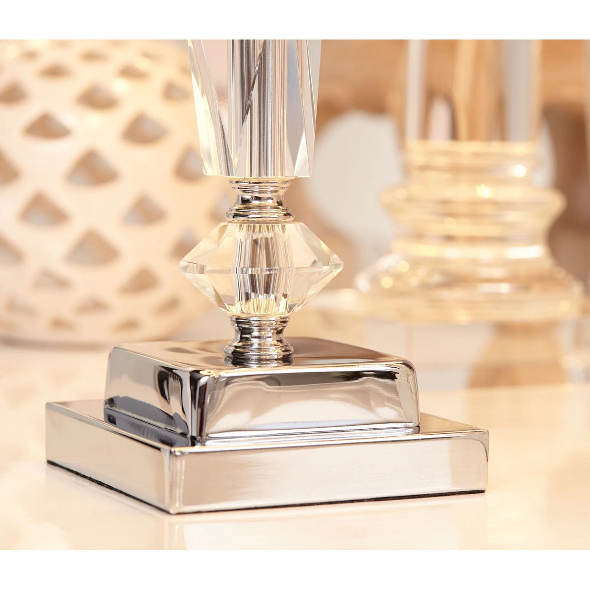 23" High Clear Crystal Accent Table Lamp Q322232
