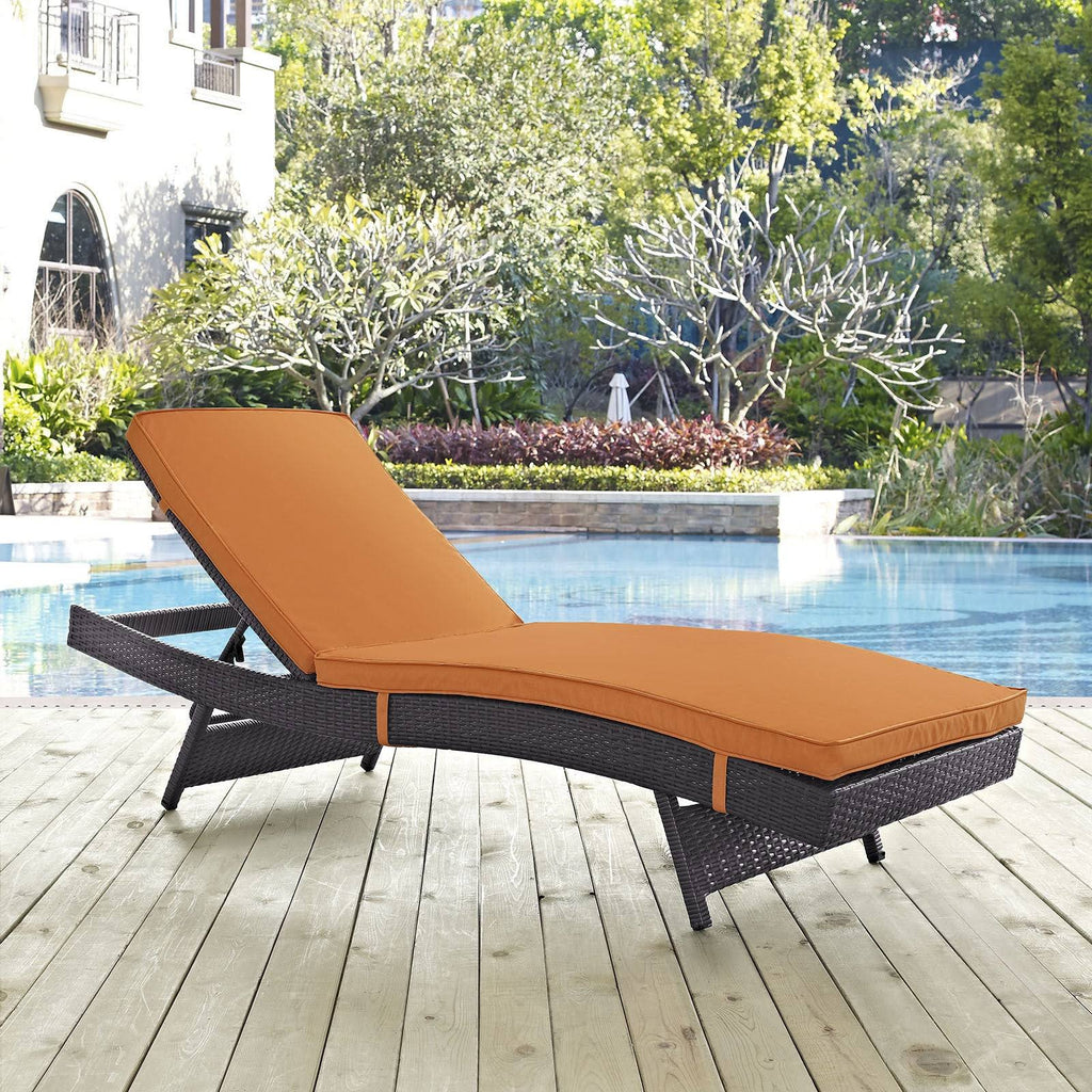 Brown Outdoor Patio Chaise D239