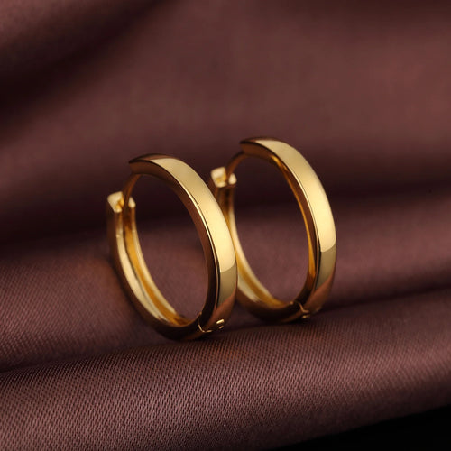 18k Gold Plated Small Hoop Earrings Stainless Steel K758948