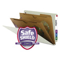 Legal Size Gray/Green 2 Pocket File Folder with Fasteners, 10/Box O6640
