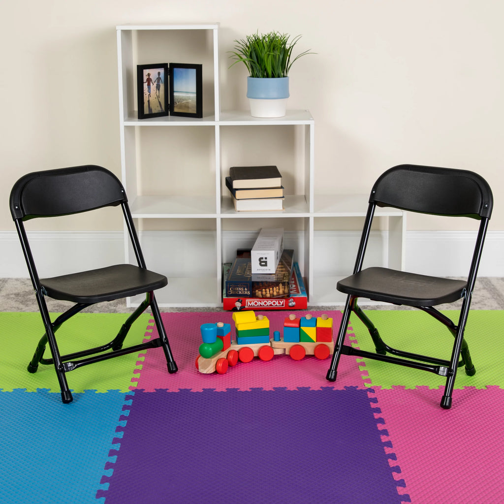 Black Plastic Folding Chair H10242