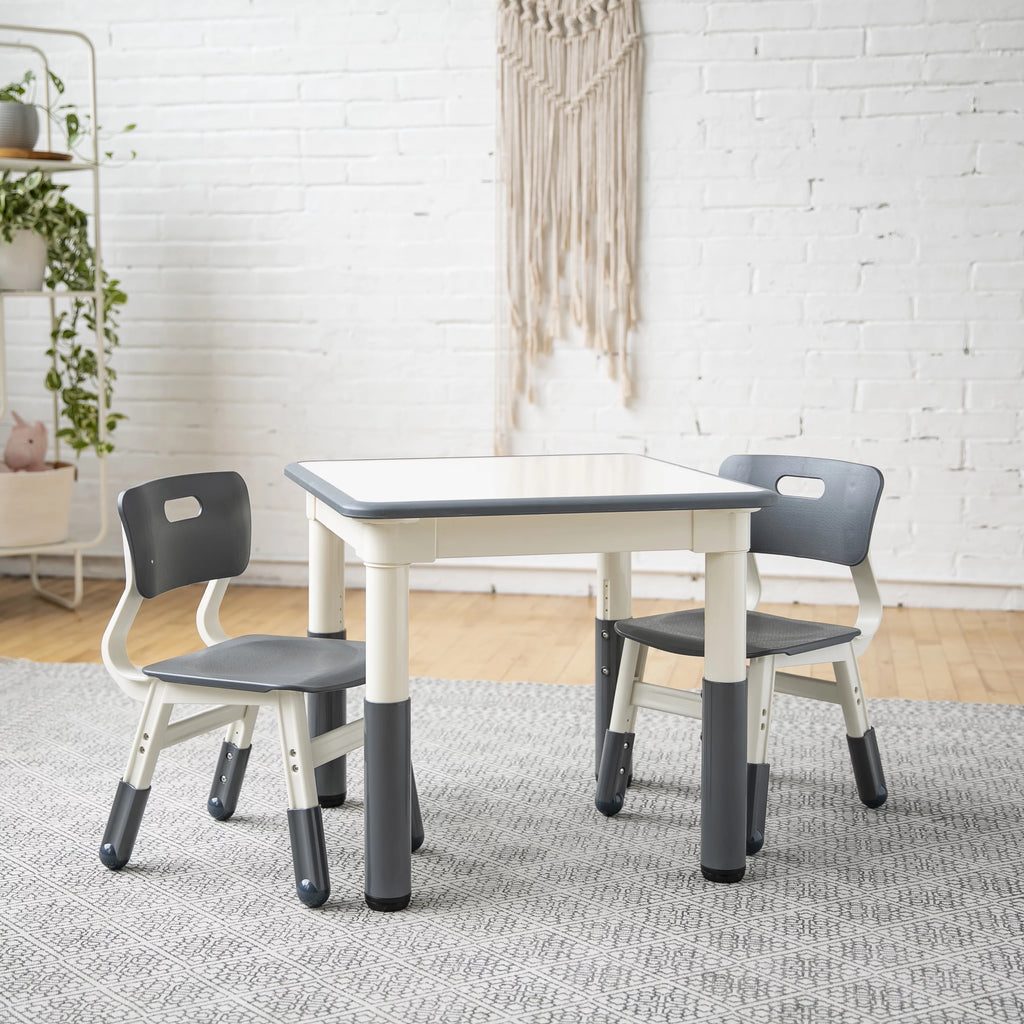 Adjustable Kids Activity Table with 2 Chairs O154812