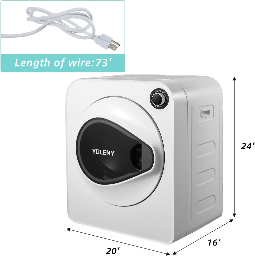 White Stainless Steel Portable Laundry Dryer M948739