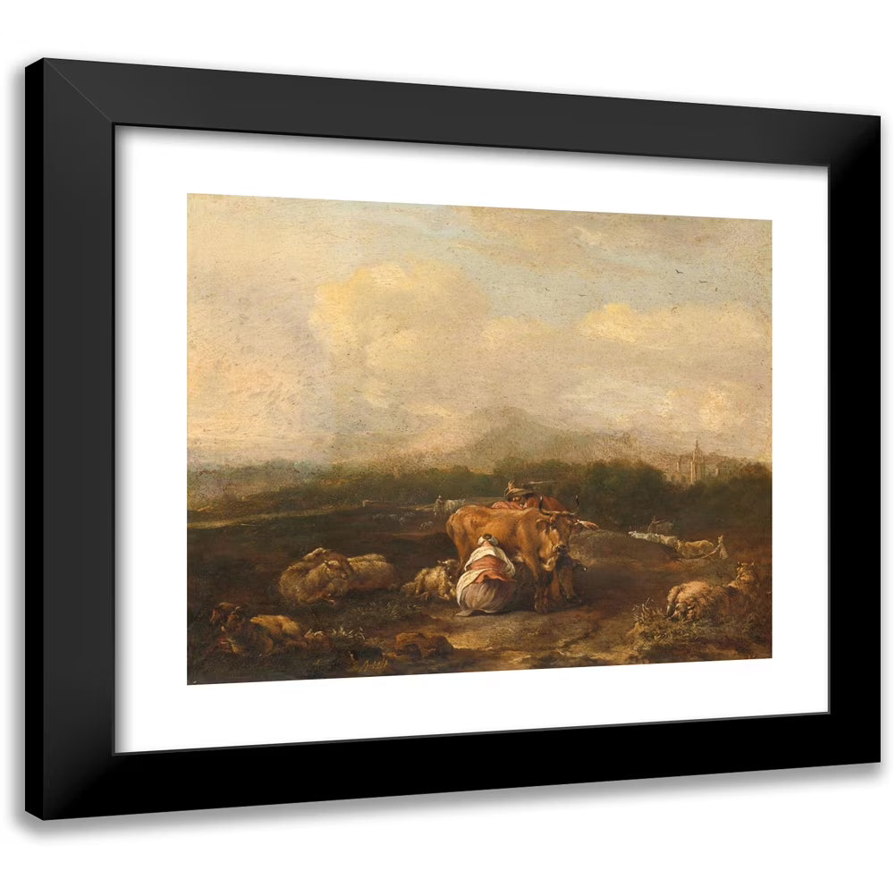Italian Landscape with Cattle Framed Museum Art Print M35153