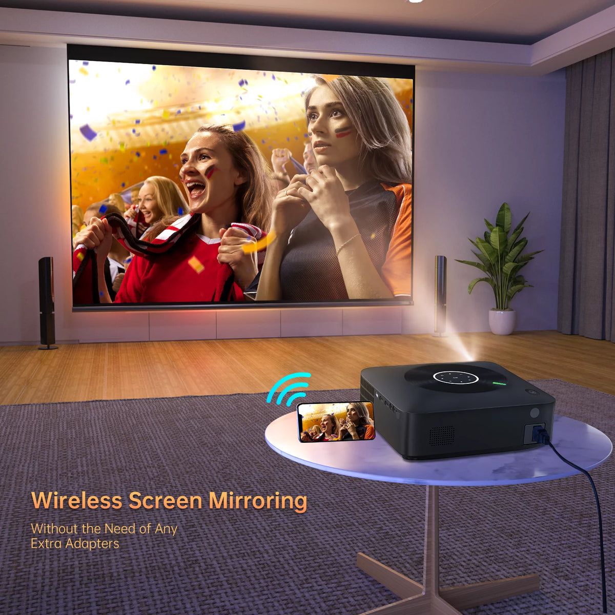 1080P Full HD LCD Portable Projector D782