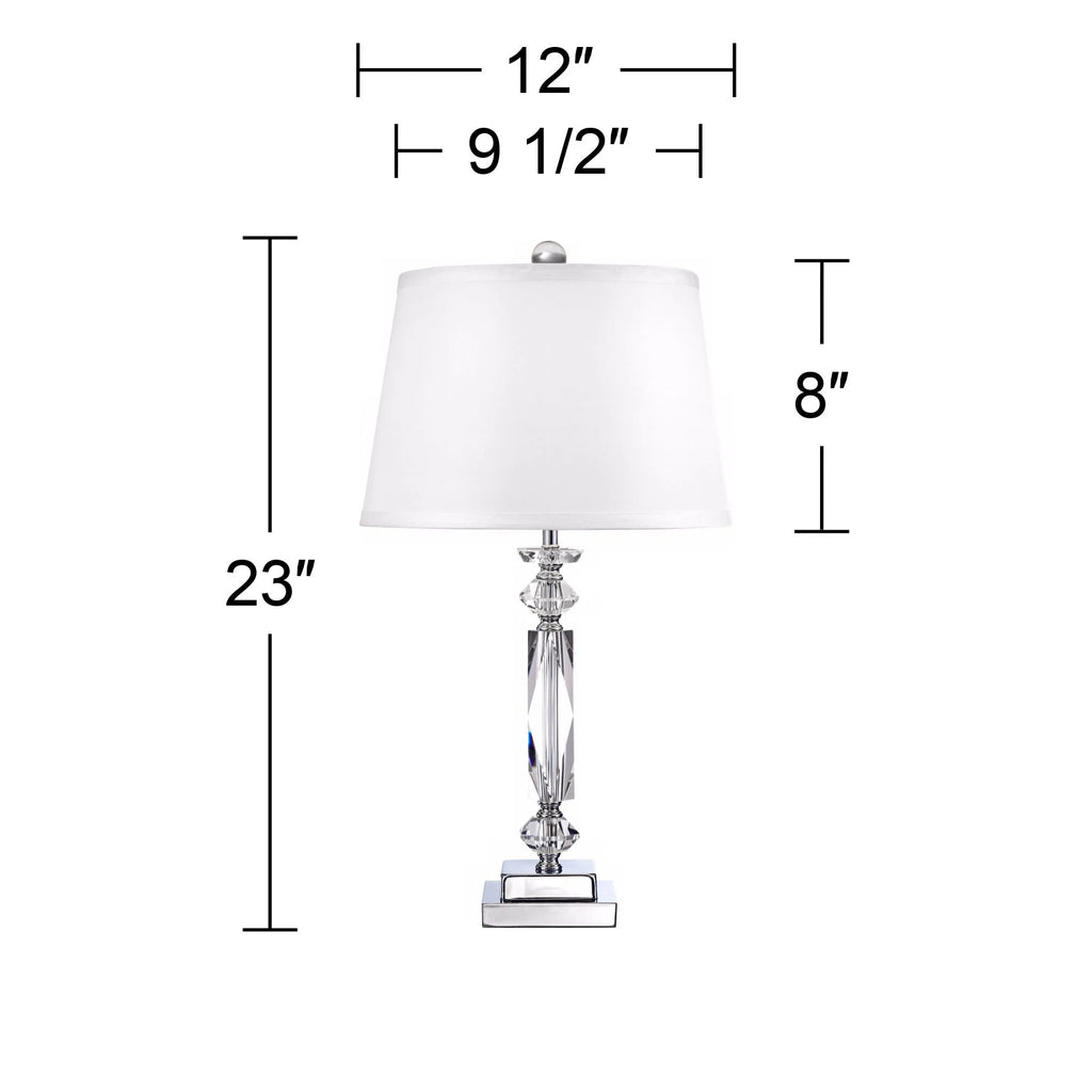 23" High Clear Crystal Accent Table Lamp Q322232