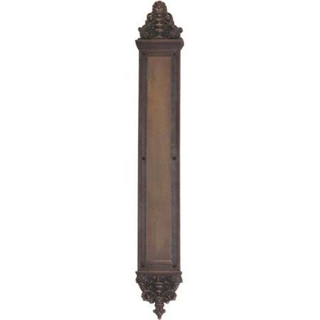 Aged Brass Push Plate Q677