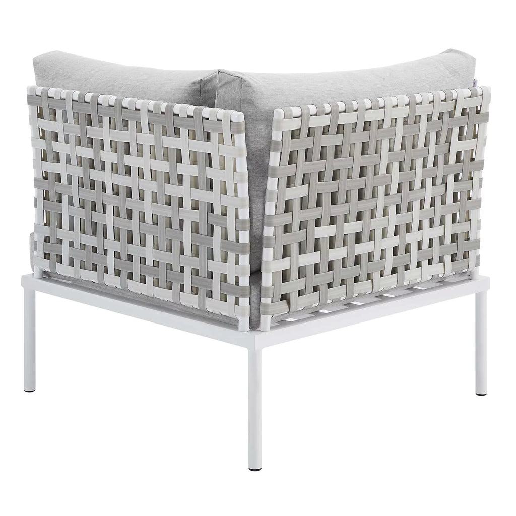 Grey Aluminum Outdoor Corner Chair V63680