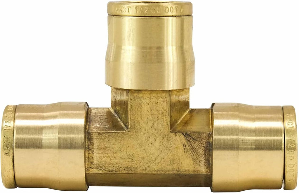 DOT Brass Push to Connect Air Brake Line Fittings Connector Kit 28-Piece W4768