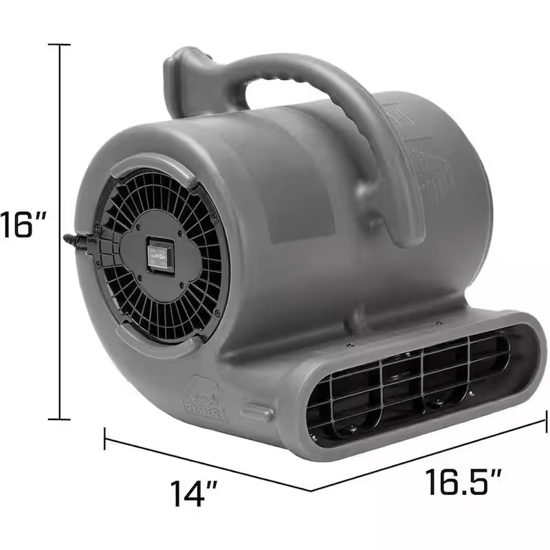 1/2 HP Stackable Air Mover Floor Blower Fan in Grey J4299