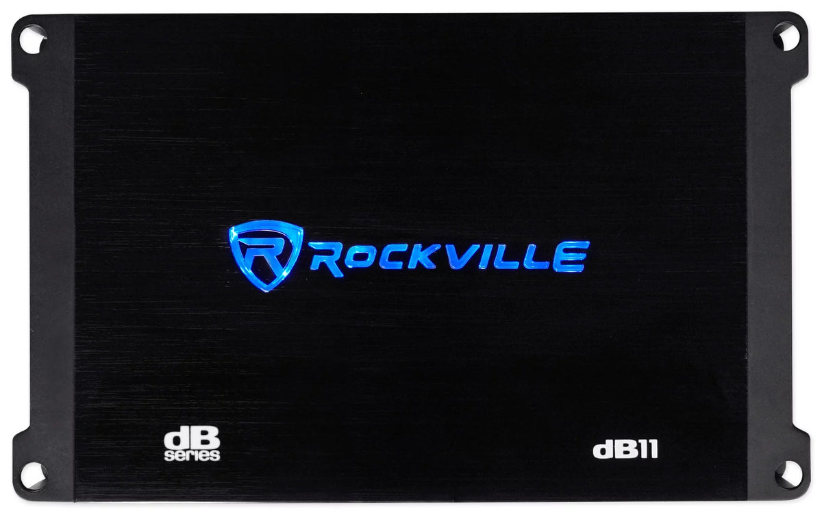 Dual 8" 1600w Loaded Car Subwoofer Enclosure with Amp U7989