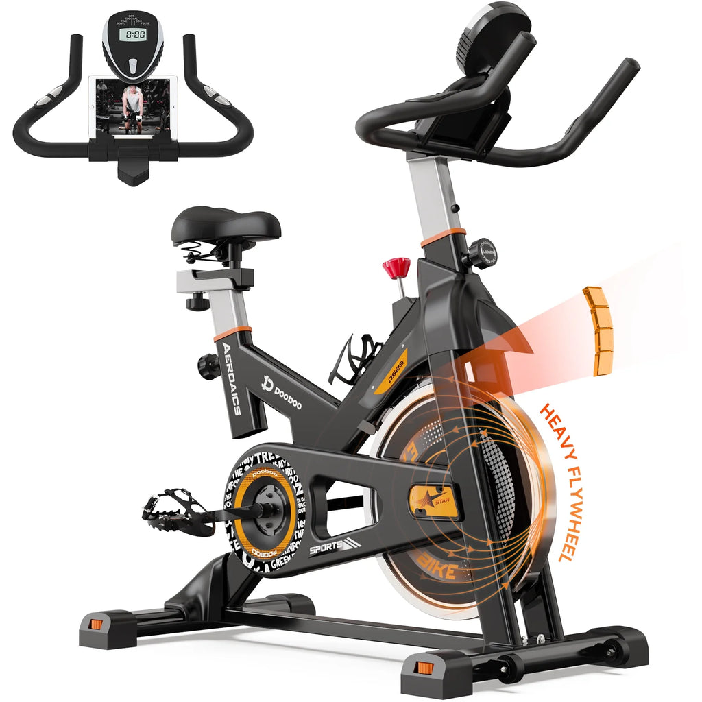Stationary Magnetic Resistance Exercise Bike with LCD Monitor N653