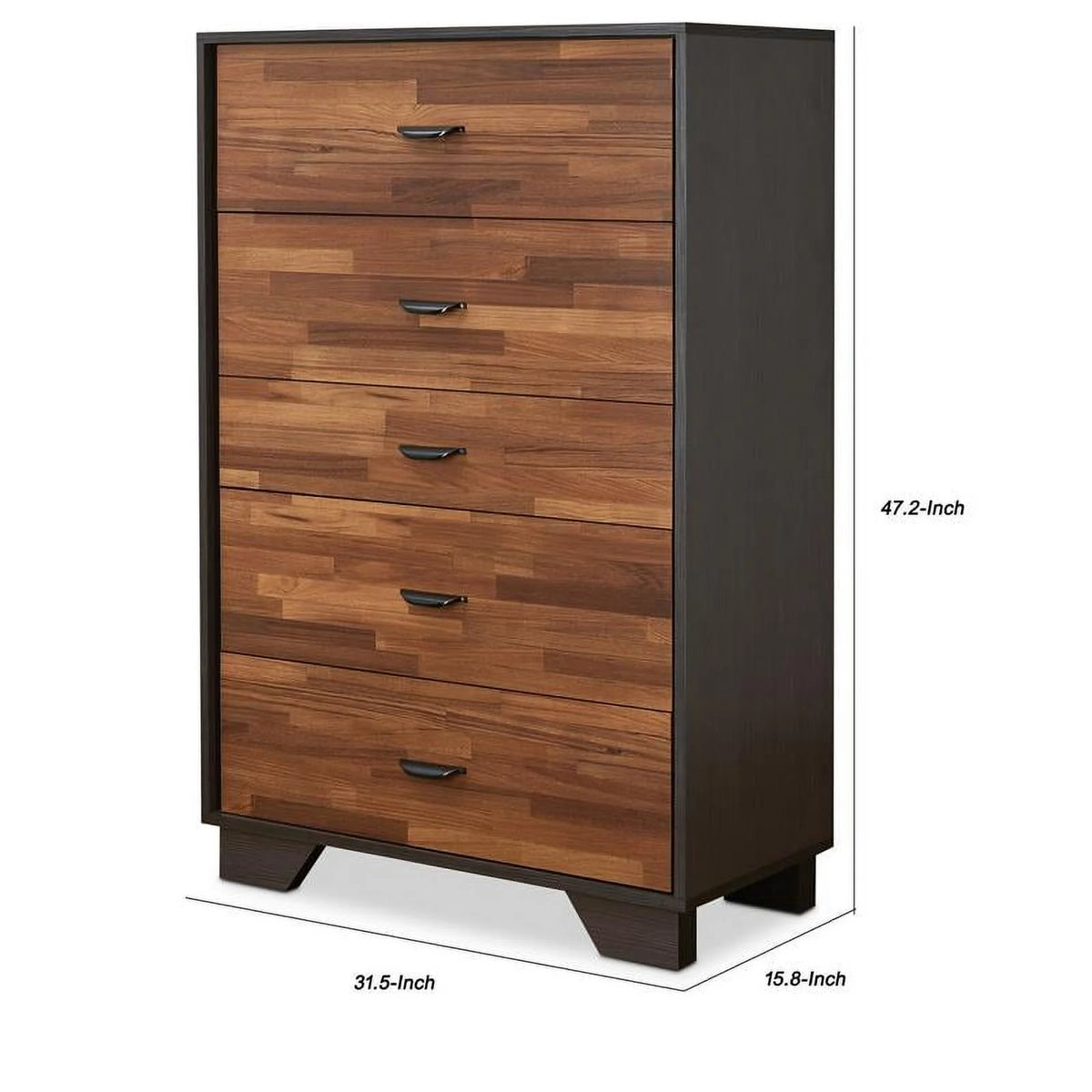 16" Transitional Wood Chest with 5 Drawers Q95477