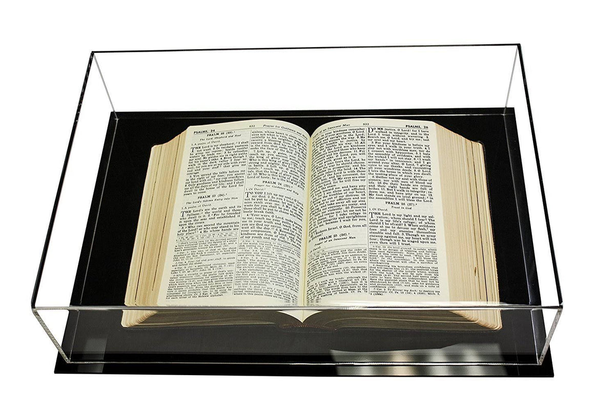 Clear Acrylic Book Display Case Q66647
