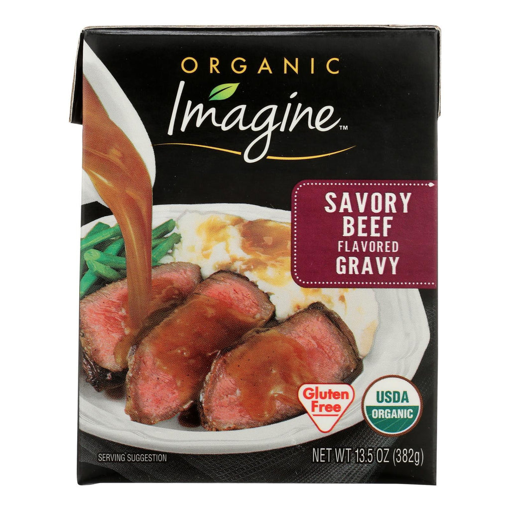 Organic Savory Beef Gravy 13.5 fl oz Case of 12 Q1544
