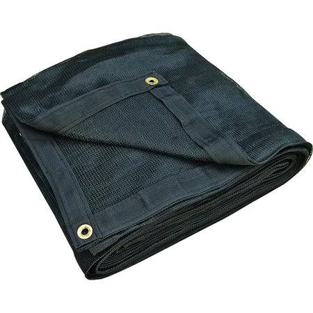 Black Polyethylene Mesh Tarpaulin 12 by 16 Foot K1911