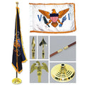 Virgin Islands Flag with Flagpole, Base, and Tassel D176243