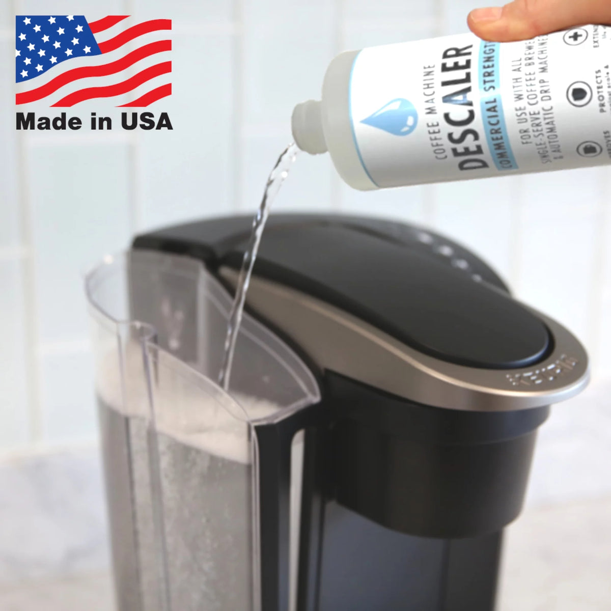 Descaler & Cleaner (6 Uses) Descaling Solution for Coffee Makers & Espresso Machines B589433