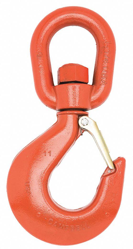 Forged Alloy Swivel Hoist Hook; 7 Ton; Orange X930