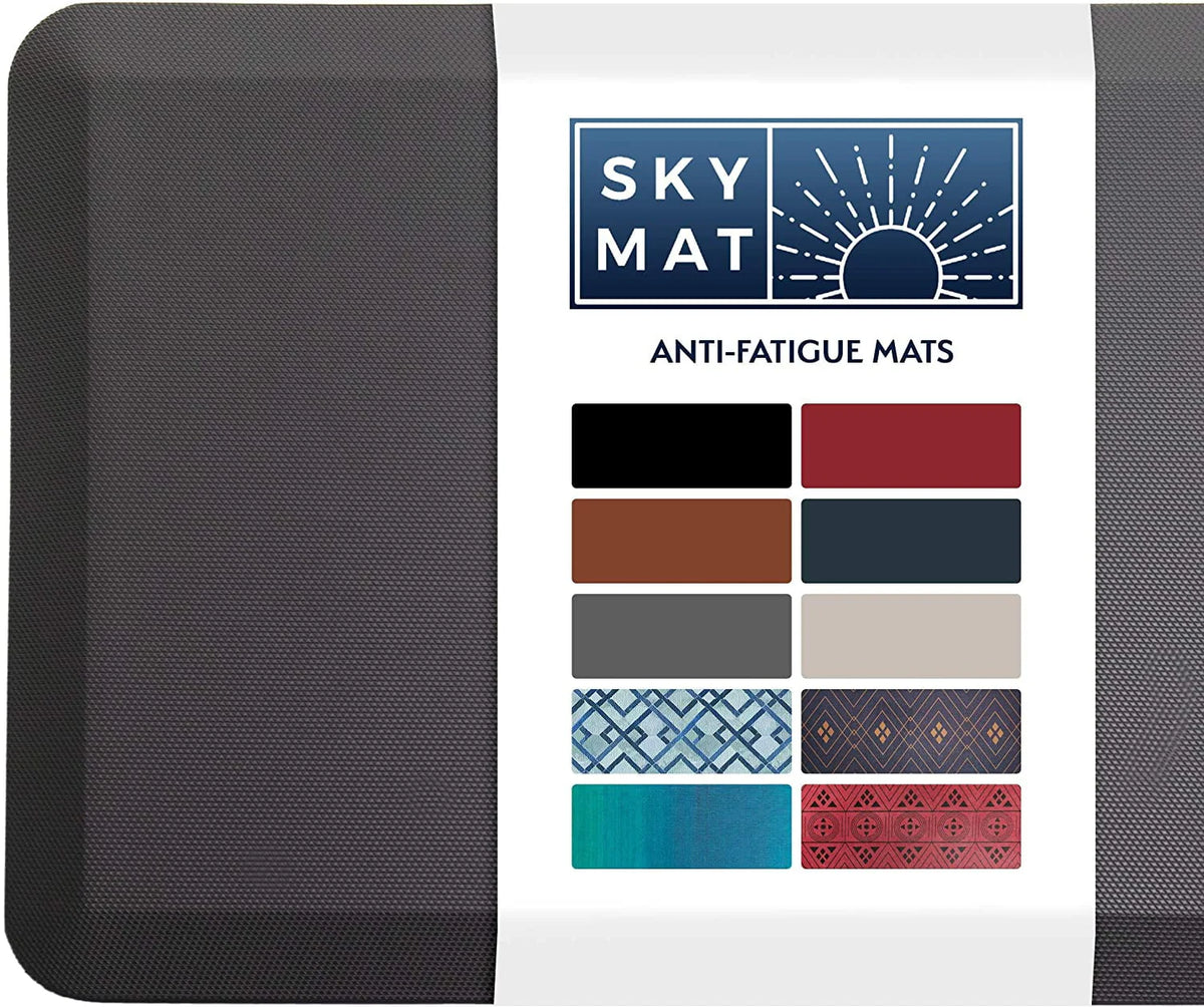 Anti Fatigue Cushioned 3/4 Inch Black Floor Mat R5434
