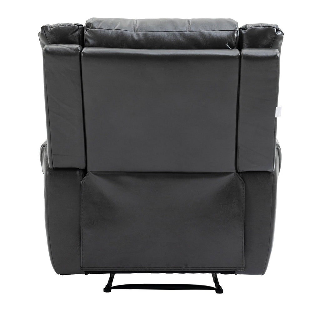 Grey Microfiber Manual Standard Recliner L8831
